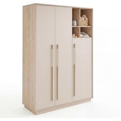 roba Kinderkleiderschrank Elva 3-türig mit offenen Fächern Babyzimmer Schrank mit 2 Kleiderstangen & Einlegeböden Schrank mit Soft-Close-Türen Cashmere/Virginia Chestnut roba Kinderkleiderschrank Elva 3-türig mit offenen Fächern Babyzimmer Schrank mit 2 Kleiderstangen & Einlegeböden Schrank mit Soft-Close-Türen Cashmere/Virginia Chestnut