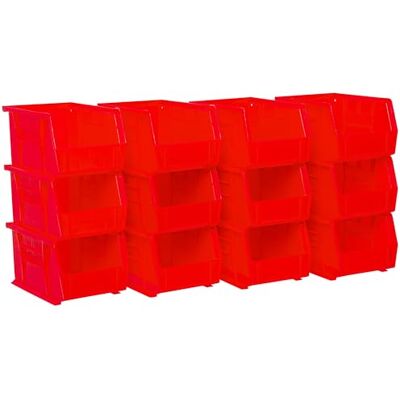 Akro-Mils 30237black Kunststoff stapelbar zum Aufhängen Akro Bin, 9–1/4-Zoll von 6 von 12,7 cm, Schwarz, 30237RED Akro-Mils 30237black Kunststoff stapelbar zum Aufhängen Akro Bin, 9–1/4-Zoll von 6 von 12,7 cm, Schwarz, 30237RED
