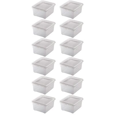 Rotho Clear Aufbewahrungsbox mit Deckel 12er Set 2 L stapelbar transparent Aufbewahrungsboxen, Stapelboxen, 12 transparente Kunststoffboxen mit abnehmbarem Deckel, platzsparend stapelbar, 2 L je Box Rotho Clear Aufbewahrungsbox mit Deckel 12er Set 2 L stapelbar transparent Aufbewahrungsboxen, Stapelboxen, 12 transparente Kunststoffboxen mit abnehmbarem Deckel, platzsparend stapelbar, 2 L je Box