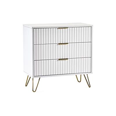 Julian Bowen Murano - Mattweiß - 3-Schubladen - Kommode eines Drawers Julian Bowen Murano - Mattweiß - 3-Schubladen - Kommode eines Drawers