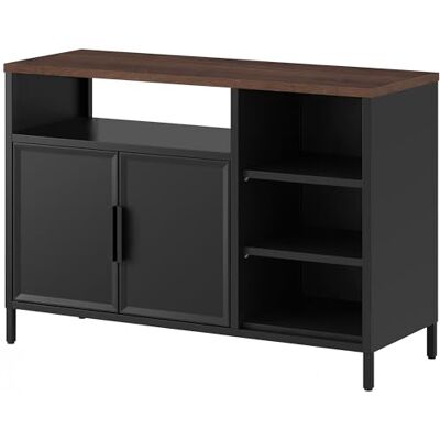 YITAHOME Küchenschrank Vorratsschrank, Metallschrank mit Türen, 108 cm Sideboard Aufbewahrungsschrank, Kitchen Cabinet, Küchenmöbel, Küchenschränke einzeln, 6 Regale, Stahl-Holz YITAHOME Küchenschrank Vorratsschrank, Metallschrank mit Türen, 108 cm Sideboard Aufbewahrungsschrank, Kitchen Cabinet, Küchenmöbel, Küchenschränke einzeln, 6 Regale, Stahl-Holz