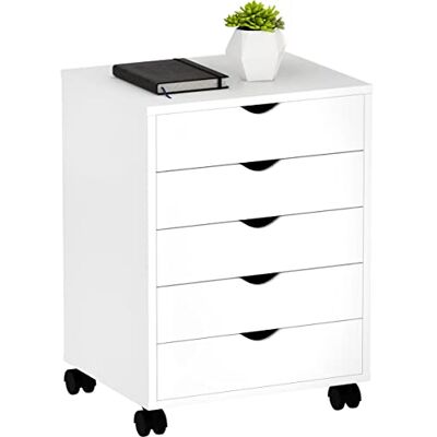 YITAHOME Mobiler Aktenschrank mit 5 Schubladen, Rollcontainer mit Schubladen aus Holz für A4, Briefformat, Schrank unter dem Schreibtisch, für Heimbüro, tragbarer, vertikaler Aktenschrank, Weiß Vertikaler Aktenschrank, Rollcontainer mit Schubladen aus H YITAHOME Mobiler Aktenschrank mit 5 Schubladen, Rollcontainer mit Schubladen aus Holz für A4, Briefformat, Schrank unter dem Schreibtisch, für Heimbüro, tragbarer, vertikaler Aktenschrank, Weiß Vertikaler Aktenschrank, Rollcontainer mit Schubladen aus H