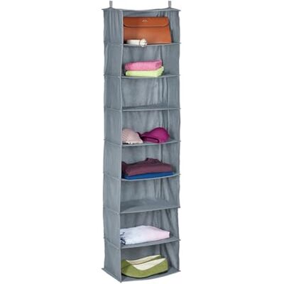Relaxdays Kleiderorganizer - 8 Fächer - Grau Relaxdays Kleiderorganizer - 8 Fächer - Grau