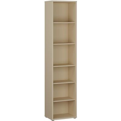 Forte Alice Springs Bücherregal 50, modern-minimalistisch, 5 Einlegeböden, Wohnzimmer/Büro,Holzwerkstoff, Buttergelb, 49,8 cm breit x 214,3 cm hoch x 34,9 cm tief Forte Alice Springs Bücherregal 50, modern-minimalistisch, 5 Einlegeböden, Wohnzimmer/Büro,Holzwerkstoff, Buttergelb, 49,8 cm breit x 214,3 cm hoch x 34,9 cm tief