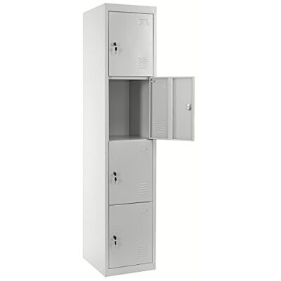 Mendler Schließfach Boston T163, Schließfachschrank Wertfachschrank Spind, Metall 180x38x45cm grau Schließfachschrank, Wertfachschrank, Spind, Metall Mendler Schließfach Boston T163, Schließfachschrank Wertfachschrank Spind, Metall 180x38x45cm grau Schließfachschrank, Wertfachschrank, Spind, Metall