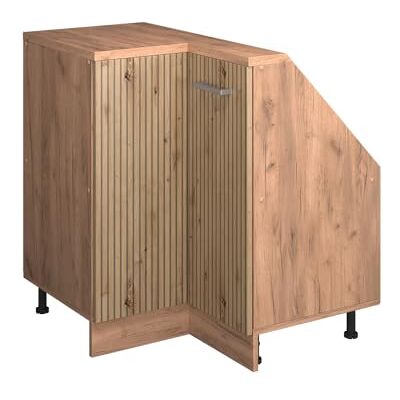 Vicco Dachschrägen-Eckschrank Rion, Artisan-Eiche/Goldkraft Eiche Robuste Front · Tiefe 46 cm · Höhenverst. Füße · Verbindet zwei Dachschrägen · ✓ Für verschiedene Dachneigungen Vicco Dachschrägen-Eckschrank Rion, Artisan-Eiche/Goldkraft Eiche Robuste Front · Tiefe 46 cm · Höhenverst. Füße · Verbindet zwei Dachschrägen · ✓ Für verschiedene Dachneigungen