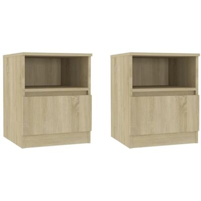 vidaXL 2X Nachttisch 1 Schublade 1 Ablage Nachtschrank Nachtkommode Nachtkonsole Schlafzimmer Schrank Kommode Sonoma-Eiche 40x40x50cm Holzwerkstoff vidaXL 2X Nachttisch 1 Schublade 1 Ablage Nachtschrank Nachtkommode Nachtkonsole Schlafzimmer Schrank Kommode Sonoma-Eiche 40x40x50cm Holzwerkstoff