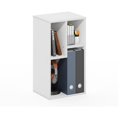 Furinno Daly 3-Würfel Unregelmäßig Weiß - Bücherregal Furinno Daly 3-Würfel Unregelmäßig Weiß - Bücherregal