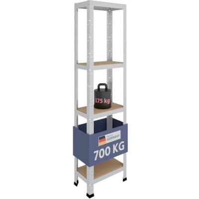 Shelfplaza - 155x40x23 - 4-Ebenen - 175kg - Metallregal Shelfplaza - 155x40x23 - 4-Ebenen - 175kg - Metallregal