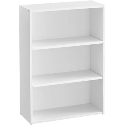 VASAGLE Custos Kollektion Bücherregal 3 Ebenen, Standregal, Aufbewahrungsregal, verstellbare Einlegeböden, für Wohnzimmer, Homeoffice, Schlafzimmer, wolkenweiß LBC163T14 VASAGLE Custos Kollektion Bücherregal 3 Ebenen, Standregal, Aufbewahrungsregal, verstellbare Einlegeböden, für Wohnzimmer, Homeoffice, Schlafzimmer, wolkenweiß LBC163T14