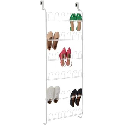 Amazon – Tür-Schuhregal aus Metall, für 18 Paar Schuhe, Weiß, 56 x 14 x 153 cm Amazon – Tür-Schuhregal aus Metall, für 18 Paar Schuhe, Weiß, 56 x 14 x 153 cm