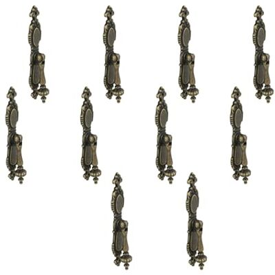 Amig 10er Pack Möbelgriffe 110 mm Lederfarbe Aus Zamak gefertigt Griffe für Schubladen und Küchenschränke mit modernem dekorativem Stil und komfortabler Nutzung Mod. 851 Amig 10er Pack Möbelgriffe 110 mm Lederfarbe Aus Zamak gefertigt Griffe für Schubladen und Küchenschränke mit modernem dekorativem Stil und komfortabler Nutzung Mod. 851