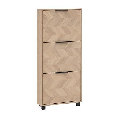 Schildmeyer Schuhschrank Schuhkipper Piazza 160869, Eiche hell Dekor/Fischgräten Dekor, 59,8 x 19,5 x 124,5 cm, platzsparend durch geringe Tiefe Schildmeyer Schuhschrank Schuhkipper Piazza 160869, Eiche hell Dekor/Fischgräten Dekor, 59,8 x 19,5 x 124,5 cm, platzsparend durch geringe Tiefe