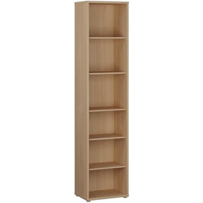 Forte Alice Springs Bücherregal 50, modern-minimalistisch, 5 Einlegeböden, Wohnzimmer/Büro, Holzwerkstoff, Elegancia Eiche Holzdekor, 49,8 cm breit x 214,3 cm hoch x 34,9 cm tief Forte Alice Springs Bücherregal 50, modern-minimalistisch, 5 Einlegeböden, Wohnzimmer/Büro, Holzwerkstoff, Elegancia Eiche Holzdekor, 49,8 cm breit x 214,3 cm hoch x 34,9 cm tief