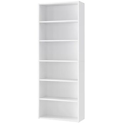 VASAGLE Custos Kollektion Bücherregal 6 Ebenen, Standregal, Aufbewahrungsregal, verstellbare Einlegeböden, für Wohnzimmer, Homeoffice, Schlafzimmer, wolkenweiß LBC166T14 VASAGLE Custos Kollektion Bücherregal 6 Ebenen, Standregal, Aufbewahrungsregal, verstellbare Einlegeböden, für Wohnzimmer, Homeoffice, Schlafzimmer, wolkenweiß LBC166T14