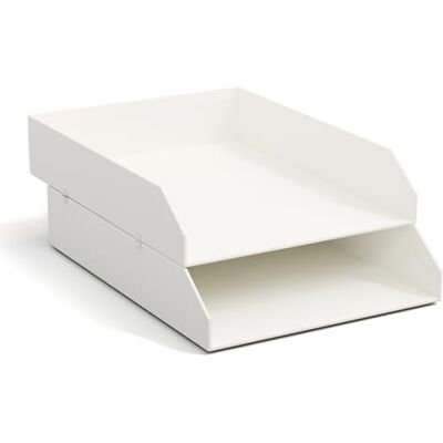 BIGSO BOX OF SWEDEN BIGSO Hakan 2er-Set Briefablage A4 – Aufbewahrungsbox stapelbar mit Griff – Schreibtischablage für Briefe, Dokumente & Unterlagen – Ordnungssystem aus Faserplatte mit Papier – Weiß BIGSO BOX OF SWEDEN BIGSO Hakan 2er-Set Briefablage A4 – Aufbewahrungsbox stapelbar mit Griff – Schreibtischablage für Briefe, Dokumente & Unterlagen – Ordnungssystem aus Faserplatte mit Papier – Weiß