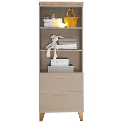Stella Trading Hilda PEPPINI Standregal mit 3 Fächern & 2 Schubkästen in Mauvella Oak – modernes Regal für das Babyzimmer – 60 x 163,1 x 38 cm (B/H/T) Stella Trading Hilda PEPPINI Standregal mit 3 Fächern & 2 Schubkästen in Mauvella Oak – modernes Regal für das Babyzimmer – 60 x 163,1 x 38 cm (B/H/T)
