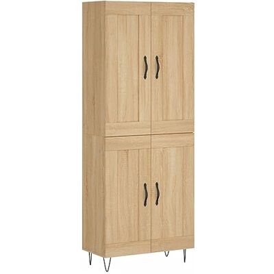 vidaXL Highboard Sonoma-Eiche 69,5x34x180 cm Holzwerkstoff vidaXL Highboard Sonoma-Eiche 69,5x34x180 cm Holzwerkstoff