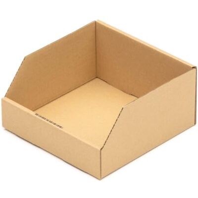 KK Verpackungen Regalkartons 200x200x100mm 50 Stück, Lagerboxen für Lagerregale Sichtboxen aus Wellpappe für Kleinteile Stecksystem ohne Klebeband Aufbewahrungsbox Werkstatt & Lager KK Verpackungen Regalkartons 200x200x100mm 50 Stück, Lagerboxen für Lagerregale Sichtboxen aus Wellpappe für Kleinteile Stecksystem ohne Klebeband Aufbewahrungsbox Werkstatt & Lager