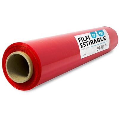 m-office : Abdeckfolie aus Kunststoff, rot, für Verpackung von Umzugskartons, schützt Möbel und Lieferungen, Maße 50 cm x 200 m, dehnbar, Rot, 1 Stück m-office : Abdeckfolie aus Kunststoff, rot, für Verpackung von Umzugskartons, schützt Möbel und Lieferungen, Maße 50 cm x 200 m, dehnbar, Rot, 1 Stück