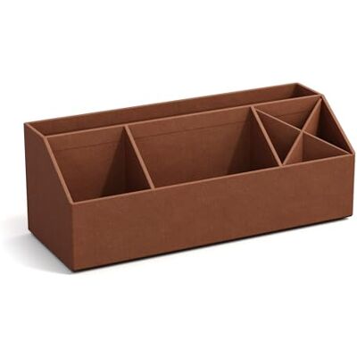 BIGSO BOX OF SWEDEN BIGSO ELISA Schreibtisch Organizer – Aufbewahrungsbox mit 4 Fächern – Schreibtischablage für Zettel, Büroklammern, Stifte & Kleinteile – Sortierkasten aus Faserplatte und Papier – sienna BIGSO BOX OF SWEDEN BIGSO ELISA Schreibtisch Organizer – Aufbewahrungsbox mit 4 Fächern – Schreibtischablage für Zettel, Büroklammern, Stifte & Kleinteile – Sortierkasten aus Faserplatte und Papier – sienna