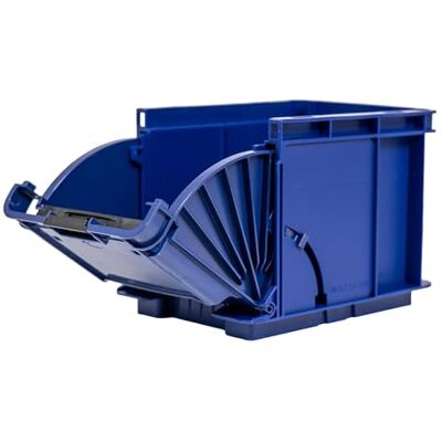 RODOPI 8X Lagerbox KLT Nachtblau Größe 1 – Eurobox Stapelbox Kunststoff 197x148x147 mm, freier Zugriff ohne Quersteg, 2-stufiger Klappmechanismus RODOPI 8X Lagerbox KLT Nachtblau Größe 1 – Eurobox Stapelbox Kunststoff 197x148x147 mm, freier Zugriff ohne Quersteg, 2-stufiger Klappmechanismus