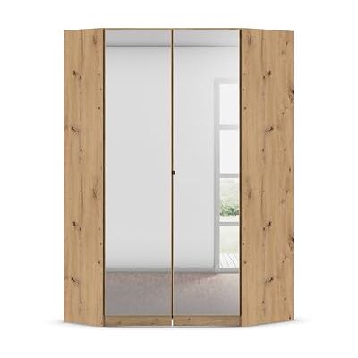 Rauch Möbel Costa, Eckschrank, Farbe Eiche Artisan, Breite 117 cm Eckkleiderschrank, 2-türig, mit Spiegel, Zubehör Basic, für Schlafzimmer, Kinderzimmer, Babyzimmer, Garderobe, Flur Rauch Möbel Costa, Eckschrank, Farbe Eiche Artisan, Breite 117 cm Eckkleiderschrank, 2-türig, mit Spiegel, Zubehör Basic, für Schlafzimmer, Kinderzimmer, Babyzimmer, Garderobe, Flur