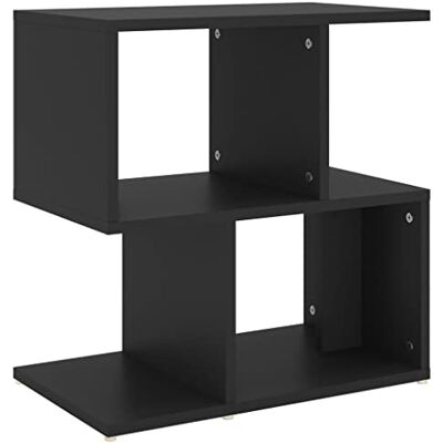 vidaXL Nachttisch mit offenen Fächern Nachtschrank Nachtkonsole Nachtkommode Schlafzimmer Schrank Kommode Schwarz 50x30x51,5cm Holzwerkstoff vidaXL Nachttisch mit offenen Fächern Nachtschrank Nachtkonsole Nachtkommode Schlafzimmer Schrank Kommode Schwarz 50x30x51,5cm Holzwerkstoff