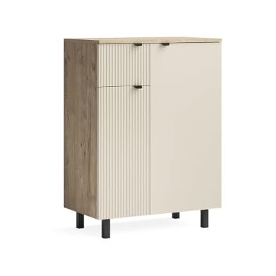 Vicco Kommode Puerto, Eiche/Cashmere, 69 x 95 cm Vicco Kommode Puerto, Eiche/Cashmere, 69 x 95 cm