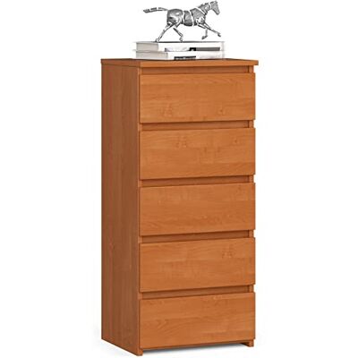 Home Collective Kommode mit 5 Schubladen Kommode Schlafzimmer Flur Wohnzimmer Organizer Kommode mit Schubladen 40 cm breit 92 cm hoch Erle Highboard Sideboard Mehrzweckschrank Schrank schmal Home Collective Kommode mit 5 Schubladen Kommode Schlafzimmer Flur Wohnzimmer Organizer Kommode mit Schubladen 40 cm breit 92 cm hoch Erle Highboard Sideboard Mehrzweckschrank Schrank schmal