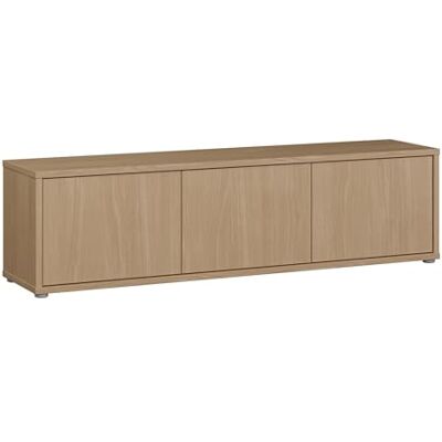 Forte Alice Springs TV-Schrank 150, modern-minimalistisch, 3-türig, Lowboard, Wohnzimmer, Holzwerkstoff, Elegancia Eiche Holzdekor, 154,2 cm breit x 41,5 cm hoch x 34,9 cm tief Forte Alice Springs TV-Schrank 150, modern-minimalistisch, 3-türig, Lowboard, Wohnzimmer, Holzwerkstoff, Elegancia Eiche Holzdekor, 154,2 cm breit x 41,5 cm hoch x 34,9 cm tief