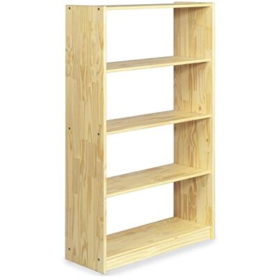 IDIMEX Standregal mit 5 Böden, praktisches Bücherregal aus massiver Kiefer in Natur, Schlichtes Büroregal aus Massivholz IDIMEX Standregal mit 5 Böden, praktisches Bücherregal aus massiver Kiefer in Natur, Schlichtes Büroregal aus Massivholz