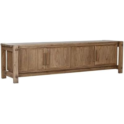 DRW Buffet TV-Schrank aus Ulmenholz, 4 Türen, 181 x 45 x 48 cm DRW Buffet TV-Schrank aus Ulmenholz, 4 Türen, 181 x 45 x 48 cm
