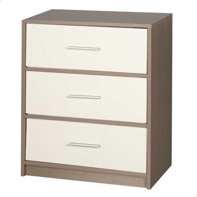 AKTIVE Max Home Mehrzweck-Nachttisch, Grau und Weiß, 3 leichte Stoffschubladen, 58 x 30 x 70 cm, Holzrahmen, Schlafzimmerkommode, Nachttische, Aufbewahrung, Heimorganisation, Deko (18412) AKTIVE Max Home Mehrzweck-Nachttisch, Grau und Weiß, 3 leichte Stoffschubladen, 58 x 30 x 70 cm, Holzrahmen, Schlafzimmerkommode, Nachttische, Aufbewahrung, Heimorganisation, Deko (18412)