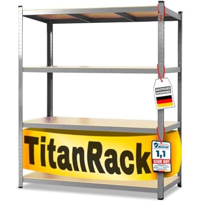 KARAT Schwerlastregal 200x150x80 cm verzinkt – Weitspannregal Metall, Werkstatt Regal, Regal Werkstatt, Steckregal Lagerregal (TitanRack Big) KARAT Schwerlastregal 200x150x80 cm verzinkt – Weitspannregal Metall, Werkstatt Regal, Regal Werkstatt, Steckregal Lagerregal (TitanRack Big)
