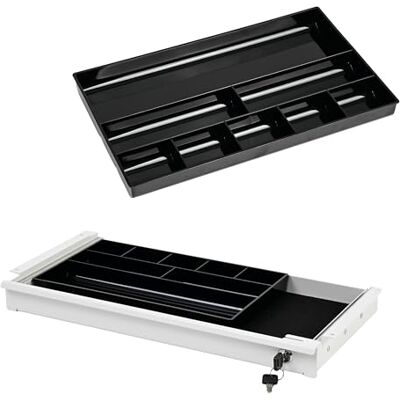 boho office ® Schreibtisch Schublade Auszug Organizer Ordino Weiß, 52,8 cm breit abschließbar,inkl. Filz, für Büro & Home-Office boho office ® Schreibtisch Schublade Auszug Organizer Ordino Weiß, 52,8 cm breit abschließbar,inkl. Filz, für Büro & Home-Office
