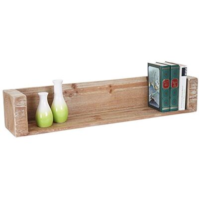 Mendler Wandregal HWC-A15, Tanne Holz massiv rustikal 80cm Hängeregal, Bücherregal Mendler Wandregal HWC-A15, Tanne Holz massiv rustikal 80cm Hängeregal, Bücherregal