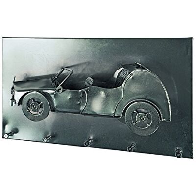 HAKU Wandgarderobe chrom dunkel, Metall Maße: B 35 x H 20x T 10 cm, Style: Industrial HAKU Wandgarderobe chrom dunkel, Metall Maße: B 35 x H 20x T 10 cm, Style: Industrial