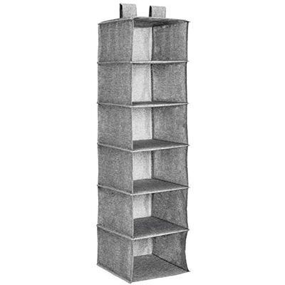 Amazon Hänge-Aufbewahrungslösung für den Schrank, 6 Fächer übereinander, graumeliert, 30.48 D x 5.08 W x 30.48 H Amazon Hänge-Aufbewahrungslösung für den Schrank, 6 Fächer übereinander, graumeliert, 30.48 D x 5.08 W x 30.48 H