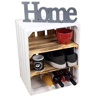 Kistenkolli Altes Land Holzkiste Paula weiss mit geflammten Boden 50x40x30cm Aufbewahrungsbox Aufbewahrungskiste Regalkiste Apfelkisten Weinkisten Schuhregal Bücherregal Kleiderschrank (Paula doppelt geflammt Quer) Kistenkolli Altes Land Holzkiste Paula weiss mit geflammten Boden 50x40x30cm Aufbewahrungsbox Aufbewahrungskiste Regalkiste Apfelkisten Weinkisten Schuhregal Bücherregal Kleiderschrank (Paula doppelt geflammt Quer)