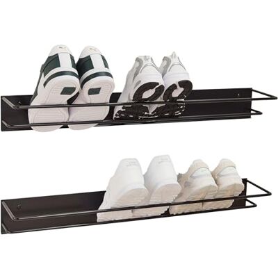 MYWIRE Elegantes Schuhregal Metall (Graphitschwarz 2er Set, 80cm) „INN“ – Moderne Schuhaufbewahrung Schuhablage im eleganten Look – hochwertiger Schuhorganizer stabil und robust – in Österreich produziert MYWIRE Elegantes Schuhregal Metall (Graphitschwarz 2er Set, 80cm) „INN“ – Moderne Schuhaufbewahrung Schuhablage im eleganten Look – hochwertiger Schuhorganizer stabil und robust – in Österreich produziert