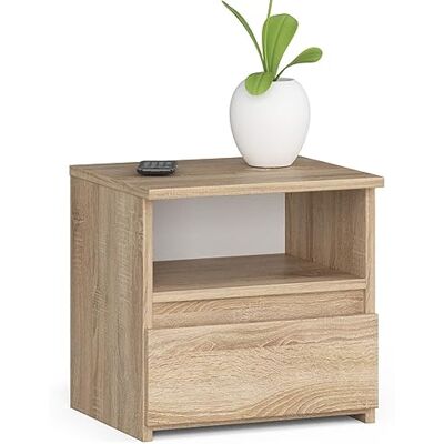 Home Collective Kommode mit 1 Schublade Kommode Schlafzimmer Flur Wohnzimmer Organizer Kommode mit Schubladen 40 cm breit 40 cm hoch Sonoma Holz Highboard Sideboard Mehrzweckschrank Schrank schmal Home Collective Kommode mit 1 Schublade Kommode Schlafzimmer Flur Wohnzimmer Organizer Kommode mit Schubladen 40 cm breit 40 cm hoch Sonoma Holz Highboard Sideboard Mehrzweckschrank Schrank schmal