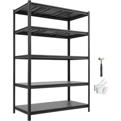 VEVOR Schwerlastregal Lagerregal mit 5 Ablagen 1230x623x1813mm 1360,8kg Stahlgestell, Teilbares + Verstellbares Design für DIY, Werkbank Funktion, Flexibles Steckregal für Heim Garage Werkstatt VEVOR Schwerlastregal Lagerregal mit 5 Ablagen 1230x623x1813mm 1360,8kg Stahlgestell, Teilbares + Verstellbares Design für DIY, Werkbank Funktion, Flexibles Steckregal für Heim Garage Werkstatt