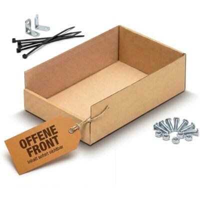 KK Verpackungen Regalkartons 300x200x100mm 30 Stück, Lagerboxen aus Wellpappe Sichtboxen für Kleinteile mit Stecksystem Aufbewahrungsbox für Werkstatt, Lager & Regal KK Verpackungen Regalkartons 300x200x100mm 30 Stück, Lagerboxen aus Wellpappe Sichtboxen für Kleinteile mit Stecksystem Aufbewahrungsbox für Werkstatt, Lager & Regal
