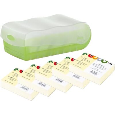 HAN Lernkarteibox CROCO, einfach Vokabeln lernen mit 5-Fächer-Lernsystem, DIN A8 Karteikasten für 500 Karten, inkl. 5 Stützplatten + 500 Lernkarten, Karteibox, Lernbox (Transluzent/Grün, A8) HAN Lernkarteibox CROCO, einfach Vokabeln lernen mit 5-Fächer-Lernsystem, DIN A8 Karteikasten für 500 Karten, inkl. 5 Stützplatten + 500 Lernkarten, Karteibox, Lernbox (Transluzent/Grün, A8)
