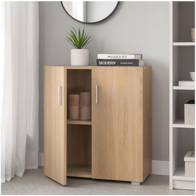 HTI living Sideboard 2 Fächer Thekla Sonoma Kommode Midischrank HTI living Sideboard 2 Fächer Thekla Sonoma Kommode Midischrank