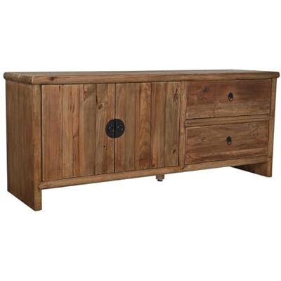 DRW Buffet Kommode mit Schubladen, japanischer Stil, natürlich, 156 x 44 x 65 cm DRW Buffet Kommode mit Schubladen, japanischer Stil, natürlich, 156 x 44 x 65 cm