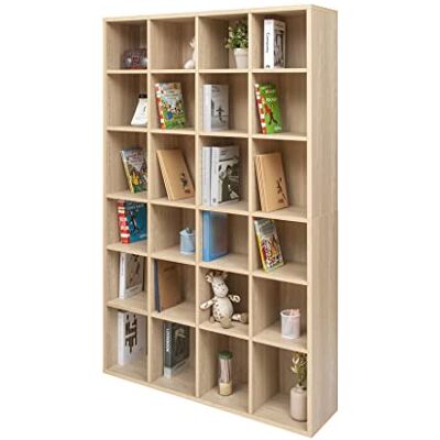 Iris Ohyama , Bücherregal, Aufbewahrungsmöbel, 24 Einlegeböden, Fest & stabil, Vertikale oder horizontale Anordnung, Büro, Wohnzimmer, Schlafzimmer Book Shelf BKS-1812 Hellbraun Iris Ohyama , Bücherregal, Aufbewahrungsmöbel, 24 Einlegeböden, Fest & stabil, Vertikale oder horizontale Anordnung, Büro, Wohnzimmer, Schlafzimmer Book Shelf BKS-1812 Hellbraun