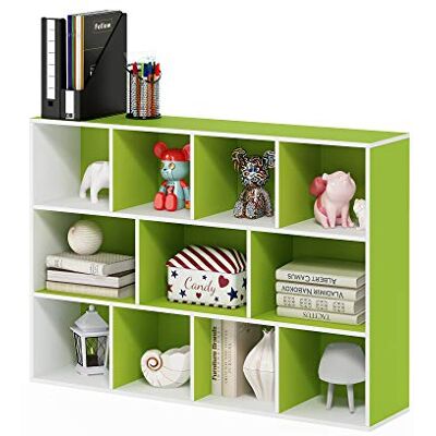 Furinno Luder 11-Würfel Wendbarer offener Regal - Bücherregal Furinno Luder 11-Würfel Wendbarer offener Regal - Bücherregal
