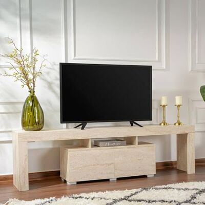 DMORA - Govone - Beige - 180x31x50 cm - TV-Lowboard DMORA - Govone - Beige - 180x31x50 cm - TV-Lowboard